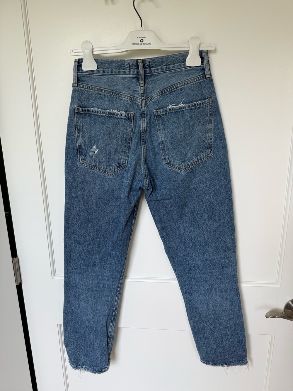 Agolde Riley High Rise Straight Jeans - Frequency - Picture 2 of 3